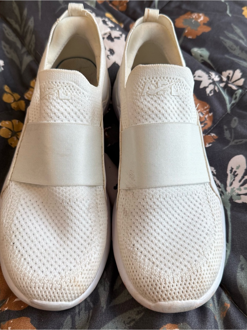 APL Women’s White Slip-On Knit Sneakers